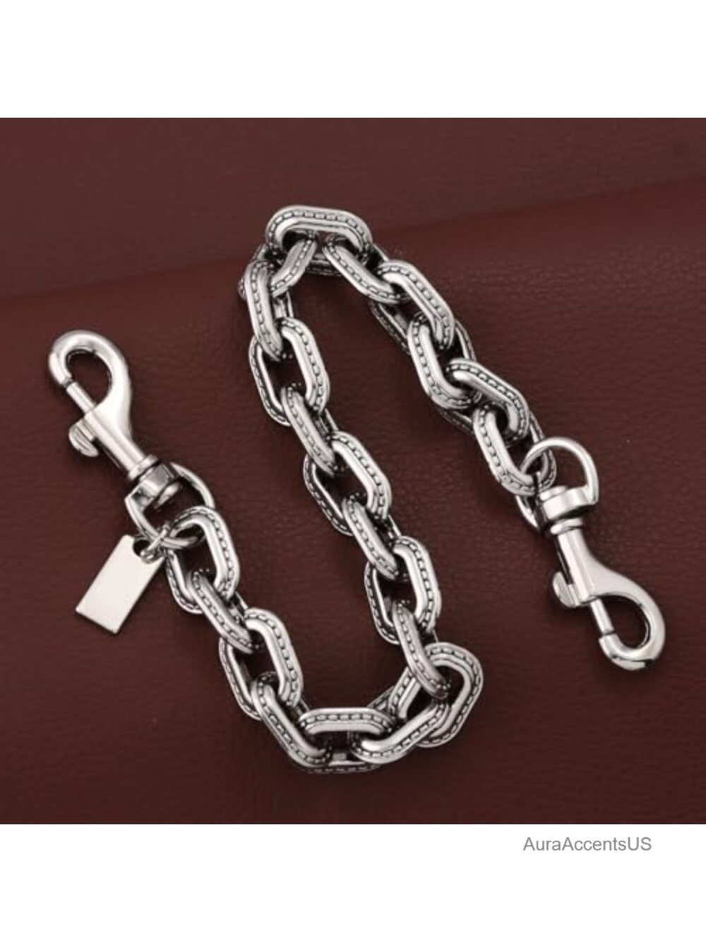 Silver Chain Key & Card Holder - Picture 2 of 6
